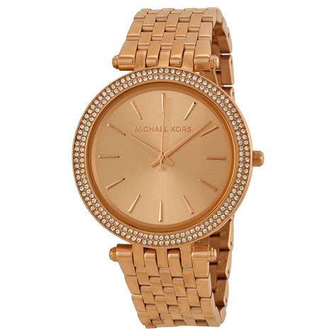 michael kors darci rose gold green|darci pave rose gold tone.